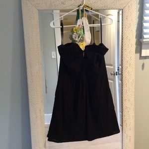 Judith March Black Eyelet Dress